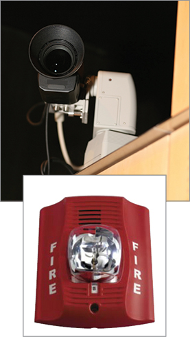 Security camera & fire annunciator
